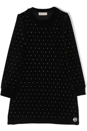 Michael Kors Crystal-embellished velvet dress