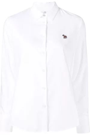 Paul Smith Mulher Camisas - Logo-patch long-sleeve shirt
