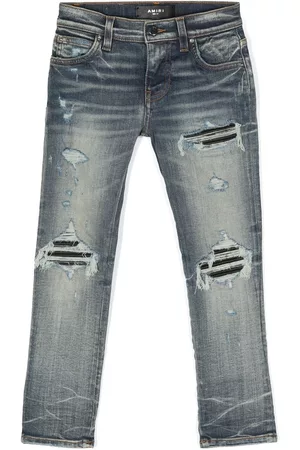 Amiri Kids Menino Calças de ganga Slim - Distressed slim-cut jeans
