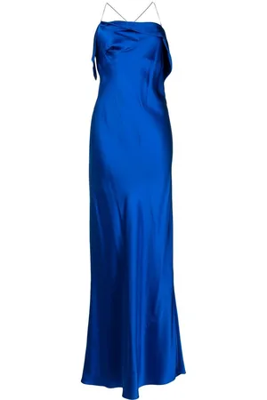 Michelle Mason Bias-cut cowl neck gown