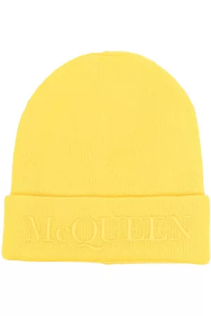 Alexander McQueen Homem Chapéus - Logo-embroidered cashmere beanie