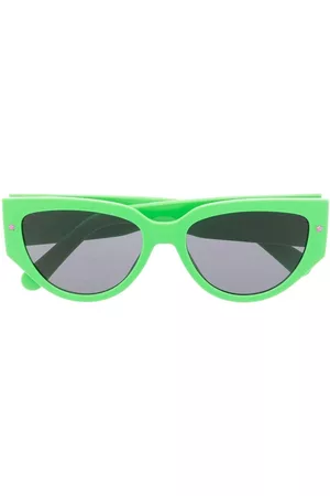 Chiara Ferragni Mulher Óculos de Sol - Eyelike-plaque rounded sunglasses