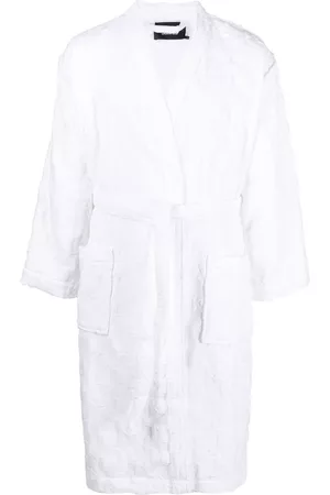 Karl Lagerfeld Homem Roupões de Banho - Monogram-pattern tie-front bathrobe