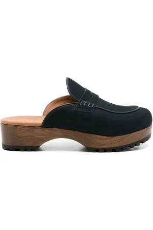 Sarah Chofakian Sarah nubuck leather clogs