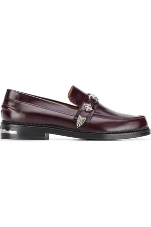 TOGA VIRILIS Hardware embellished low heel loafers