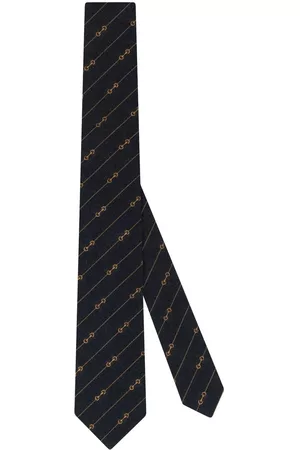 Gucci Horsebit-detail wool-jacquard tie