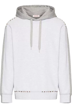 VALENTINO Rockstud-embellished hoodie