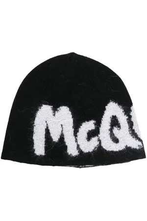 Alexander McQueen Logo intarsia knitted beanie
