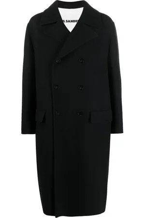 Jil Sander Double-breasted virgin wool coat