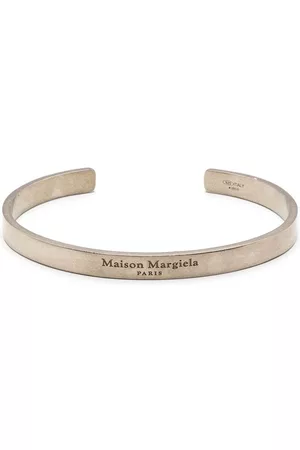 Maison Margiela Homem Pulseiras - Logo-engraved cuff bracelet