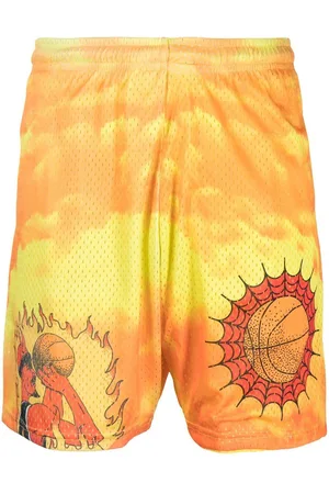 MARKET Graphic-print mesh shorts