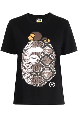 A Bathing Ape Mulher T-shirts & Manga Curta - Graphic-print design T-shirt
