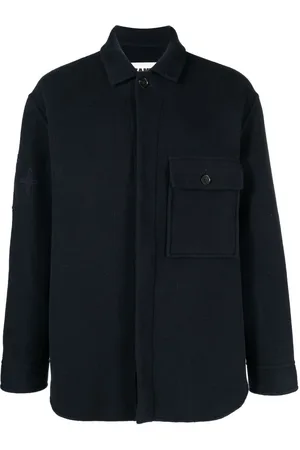 Jil Sander Logo-embroidered shirt jacket