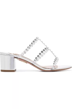 Aquazzura Tequila 75mm mule sandals