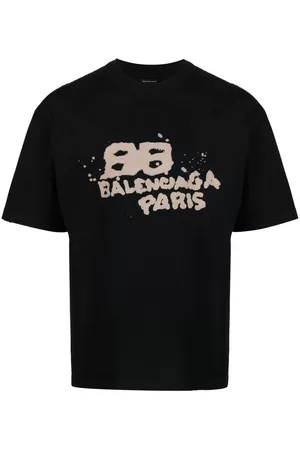 Balenciaga Homem T-shirts & Manga Curta - Logo-print short-sleeved T-shirt