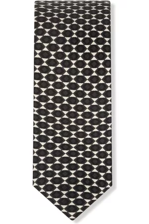 Dolce & Gabbana Homem Laços de Colarinho - Geometric-embroidery silk tie