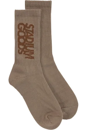 Stadium Goods Ribbed logo "Wild Mushroom" socks