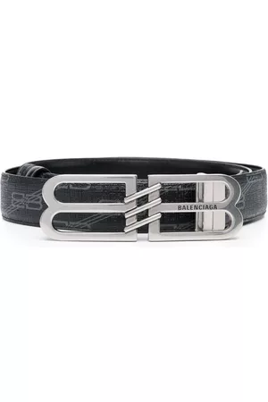 Balenciaga Homem Cintos & Suspensórios - Reversible monogram-pattern belt