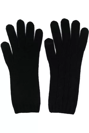 Ralph Lauren Mulher Luvas - Cable-knit cashmere gloves