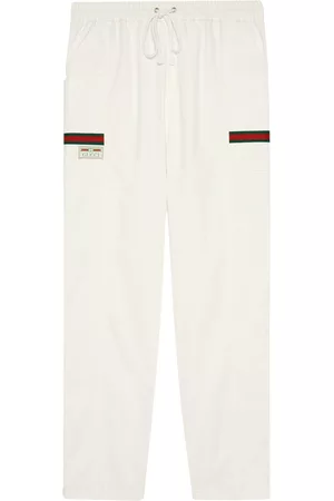 Gucci Homem Calças - Logo patch track trousers