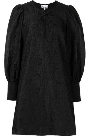 Ganni Jacquard organza mini-dress