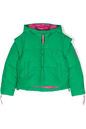 Pinko Embroidered-logo padded jacket