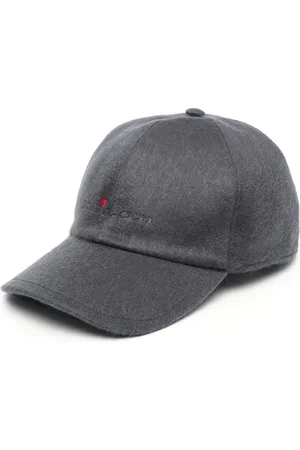 Kiton Homem Chapéus - Embroidered-logo cashmere cap