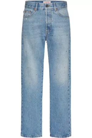 VALENTINO Homem Calças de ganga Retas - Straight-leg denim jeans