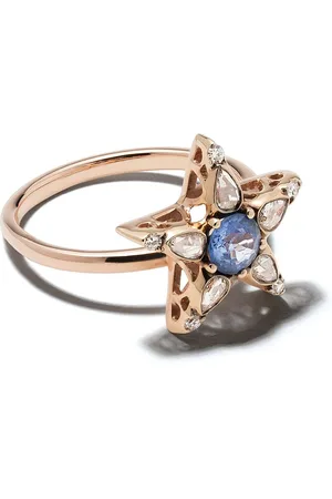 SELIM MOUZANNAR 18kt rose gold sapphire diamond Star ring