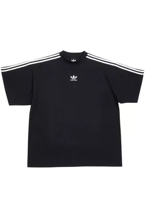 Balenciaga X adidas logo-embroidered short-sleeved T-shirt
