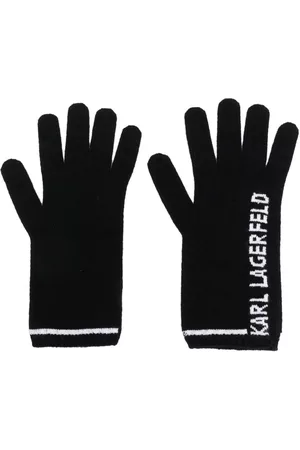 Karl Lagerfeld K/Essential knitted gloves