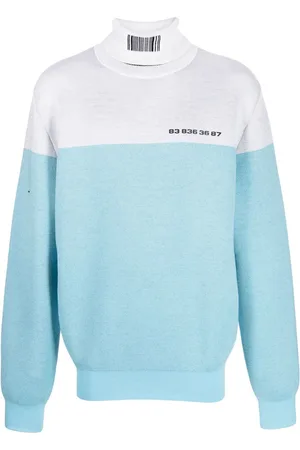 VTMNTS Raised-logo two-tone jumper