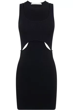 DION LEE Cut-out detail layered mini dress