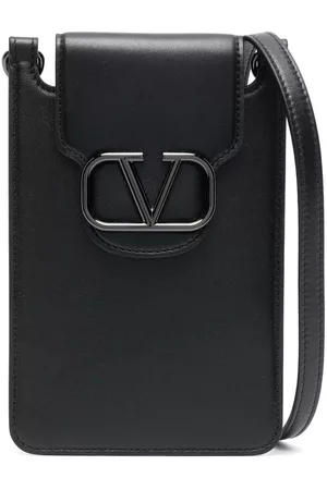 VALENTINO GARAVANI Homem Phones - VLogo Signature leather phone case