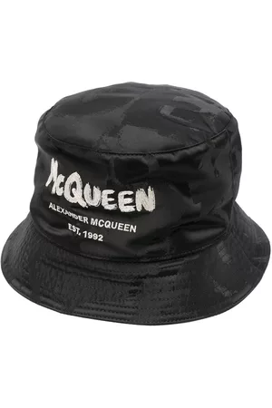 Alexander McQueen Homem Chapéus - Logo-print bucket hat