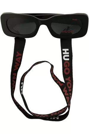 HUGO BOSS Mulher Óculos de Sol - Logo-emed rectangle-frame sunglasses