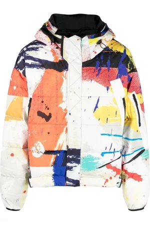 Templa Homem Casaco ski - Utility splatter print ski jacket