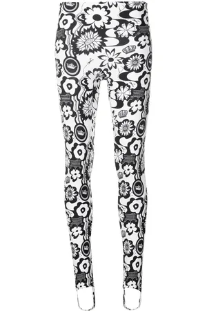 AMIR SLAMA Floral-print high-waisted leggings