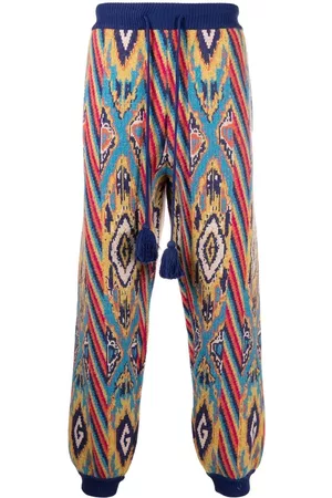 Gucci Homem Calças, Calções & Jeans - Geometric-pattern knitted joggers