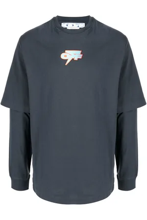 OFF-WHITE Degrad?? Thund Skate layered T-shirt