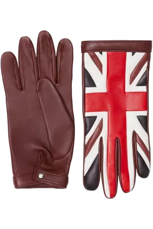 Burberry Homem Luvas - Multi-panel polished-finish gloves