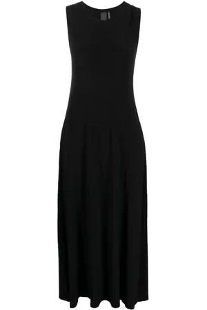 Norma Kamali Sleeveless velvet long dress