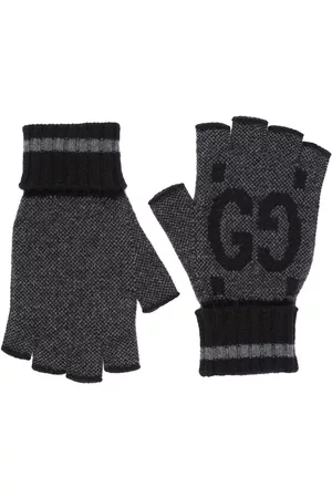 Gucci Homem Luvas sem dedos - GG cashmere fingerless gloves