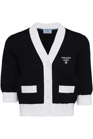 Prada Cropped cotton cardigan