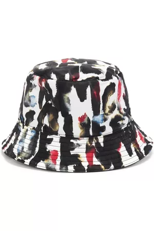Alexander McQueen Watercolour Graffiti reversible bucket hat