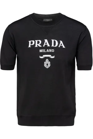 Prada Logo-intarsia wool jumper