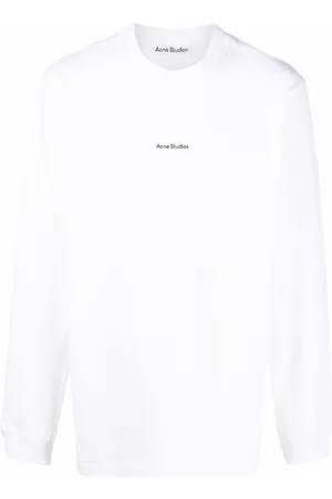 Acne Studios Homem Sweatshirts de Manga larga - Logo-print long-sleeve T-shirt