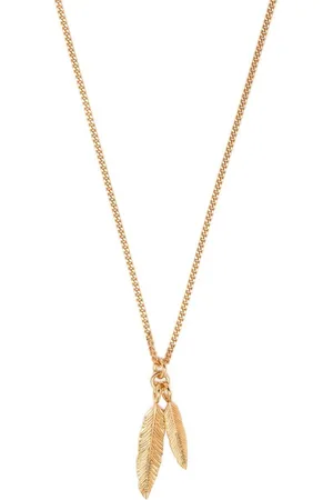 EMANUELE BICOCCHI Twin feather pendant necklace