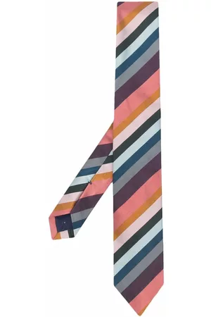Paul Smith Diagonal-stripe silk tie