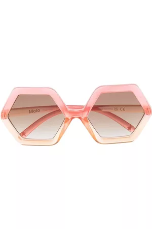 Molo Tinted geometric-frame sunglasses